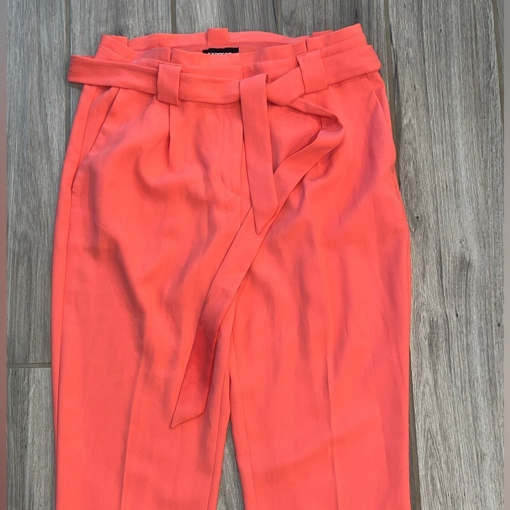 Express Peach Pants Size 10 Large Like New - Picture 12 of 13